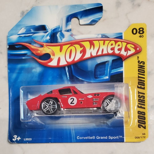 Hot Wheels 2007 Chevrolet Corvette Grand Sport κόκκινο καινούργιο, σφραγισμένο με ραγισμένο μπλιστερ