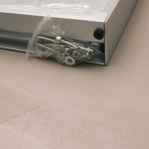 Aluminum and Glass Shelves with Lighting, New, Two Sizes