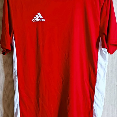 Adidas men's shirt new, red with white details, size S/M