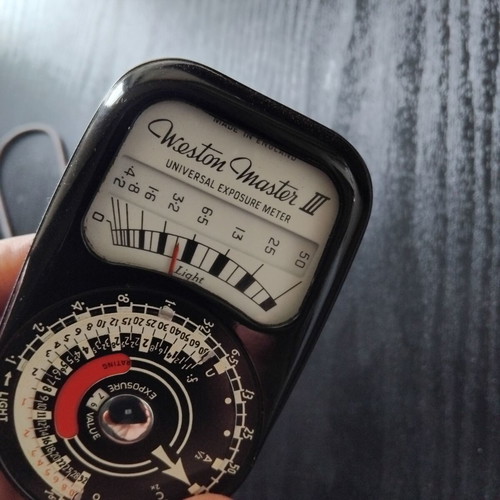 Weston Master III vintage exposure meter used, made in England