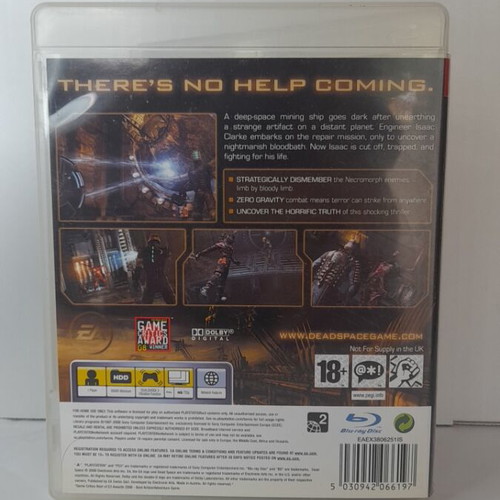 Dead Space PS3 game, excellent condition, English version