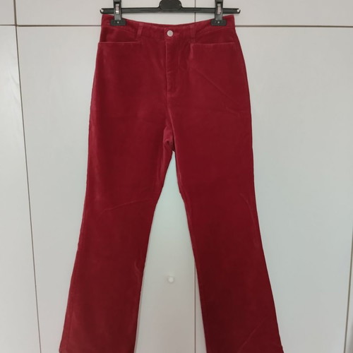 Talbots velvet trousers used, red velvet, cotton pants