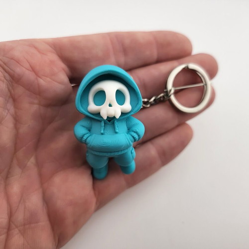 Skull hoodie keychain new, available in all colors