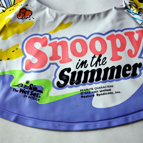 Snoopy in the Summer 50cm Wet Set Intex life buoy new vintage 1991