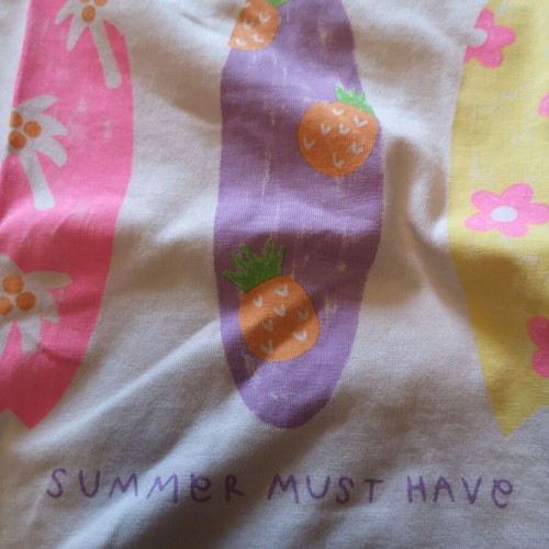 Zara girls' t-shirt size 116 cm used, white