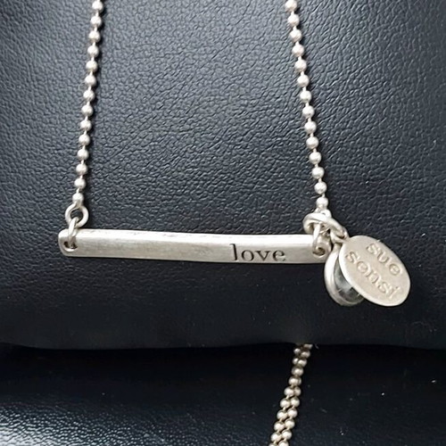 Sue Sensi silver necklace with Nazar eye like new