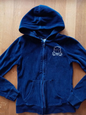 Zara velour jacket used for 11-12 years blue