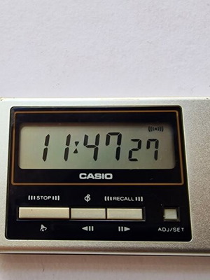 Casio Pocket Quartz PQ-20 vintage ψηφιακό επιτραπέζιο ρολόι μεταχειρισμένο