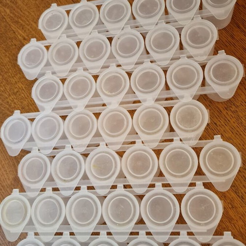 Iconography paint cases like new, airtight plastic containers