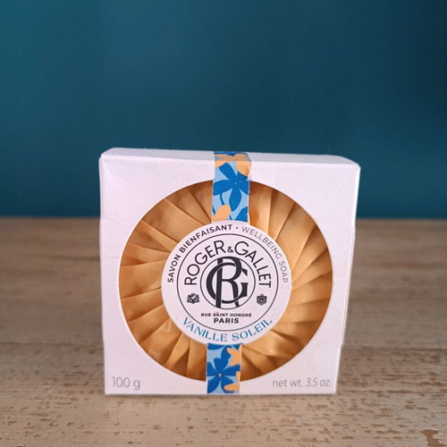Roger&Gallet Vanille Soleil soap 100gr new with Madagascar vanilla scent