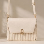 Beige crossbody bag