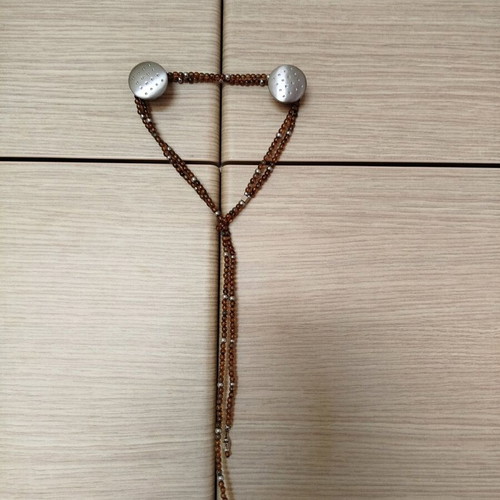Necklace like new brown and gold
