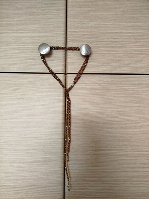 Necklace like new brown and gold
