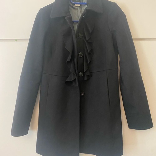 Black coat size S with lining defect