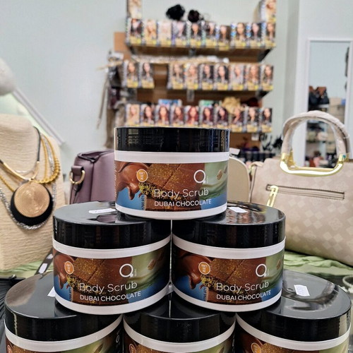 Body Lotion and Body Scrub Dubai Chocolate new, bundle