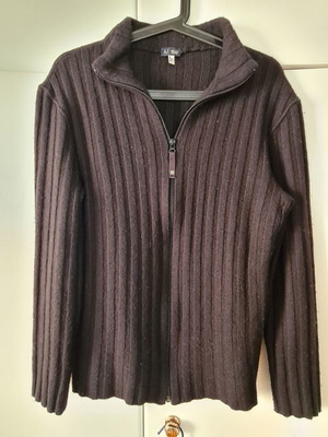 Armani Jeans knitted black cardigan like new, size L