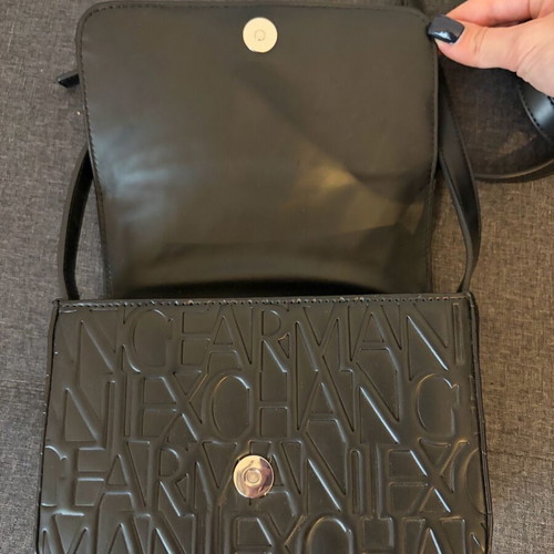 Armani Exchange black crossbody bag like new