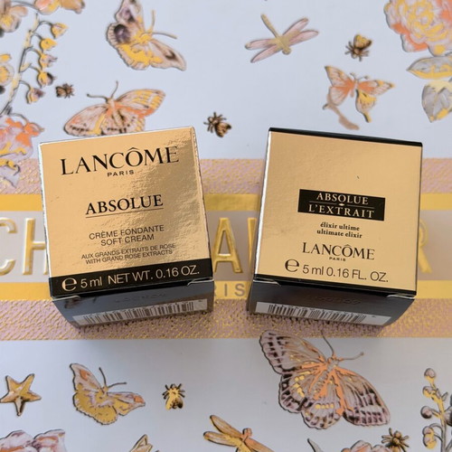 Lancôme Absolue set of 2 mini 5ml new (Soft Cream & L’Extrait Elixir)