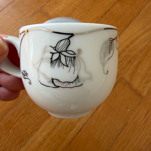 Ionia Coffee Cup and Saucer porcelain collection 2008 new