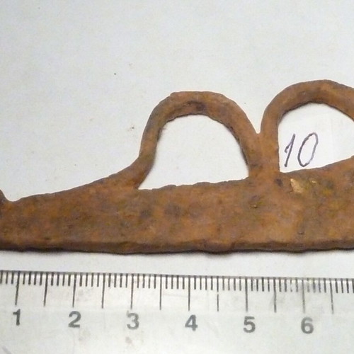 Iron hand-forged flint used