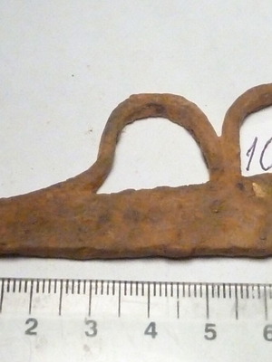 Iron hand-forged flint used