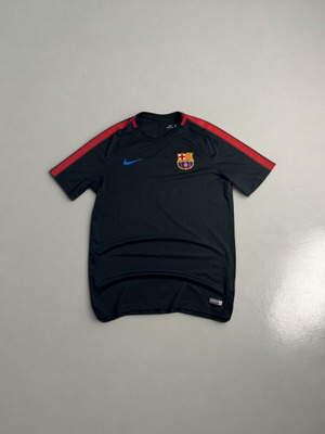 Nike FC Barcelona Vintage Y2K 2017-2018 Training T-shirt black red like new