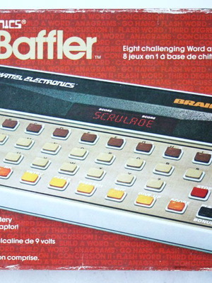 Brain Baffler LCD handheld electronic game 1979 Mattel new