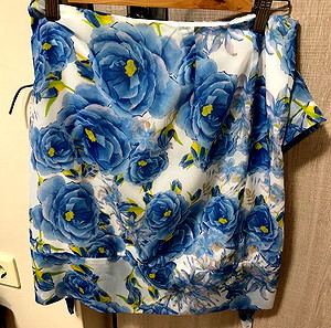 Vassia Kostara Blue Thero mini skirt m/l