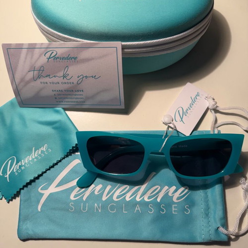 Pervedere sunglasses new, turquoise