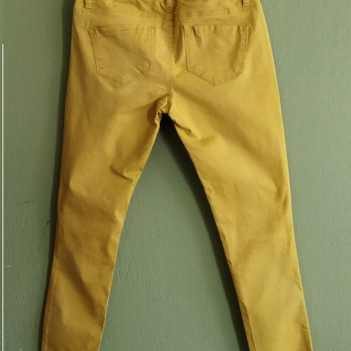Tally Weijl mustard-croc leggings size 40 like new
