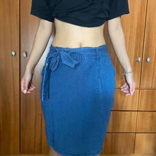 Denim mini skirt like new size M 38 10