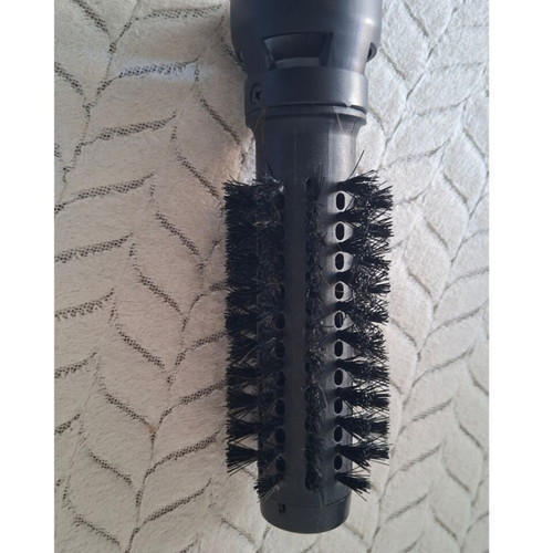 Balance hot air brush hair styler used, blue