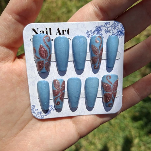 Press On Nails New Set with Application Tools