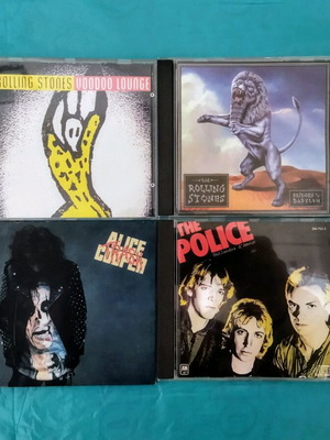 Рок CD като нов, 4 първи издания Rolling Stones, Police, Alice Cooper