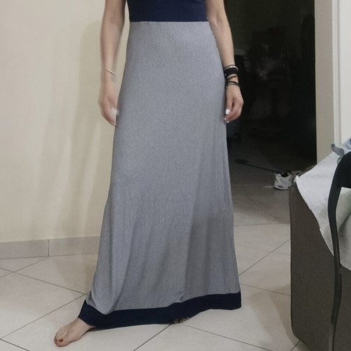 Maxin long dress like new, blue with open back