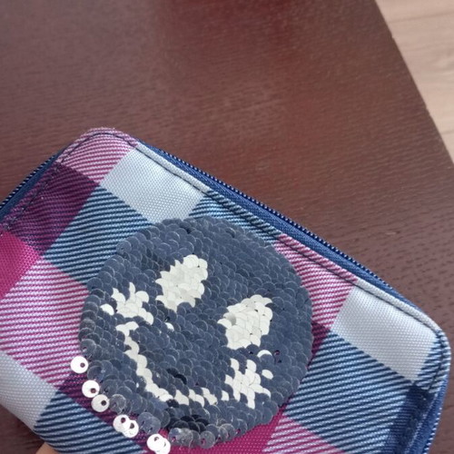 Top Model wallet for girls, very good condition, blue and purple