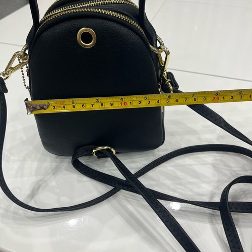 Forever Young small women's backpack new, black, eco leather