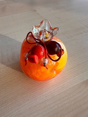 Glass decorative pomegranate like new