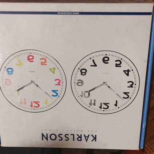 Karlsson designer wall clock 34cm new, analog