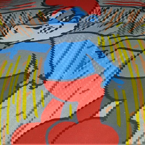 Μαξιλαροθήκη Στρουμφάκια Μπαρμπα-Στρουμφ καινούργια 39x39cm+31cm