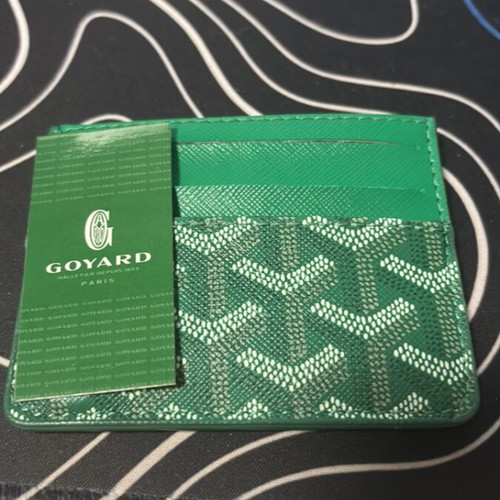 Goyard wallet green like new
