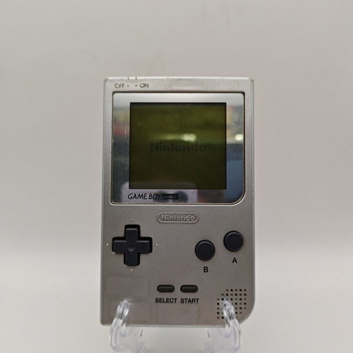 Gameboy Pocket Silver used, official Nintendo handheld console