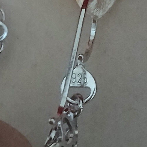 Silver long earrings 8.5 cm new