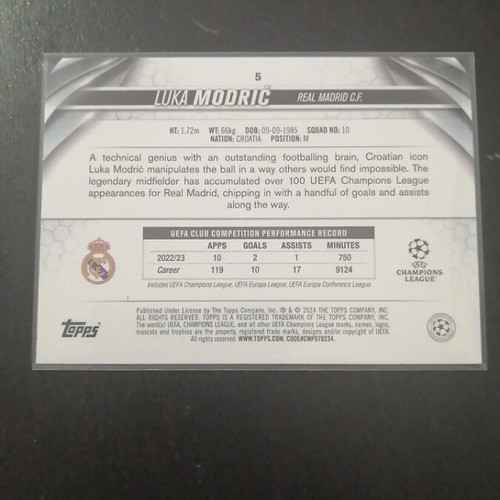 Luka Modric 2024 Topps like new