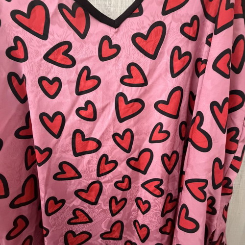 Tati dress with hearts one size like new by Karavan