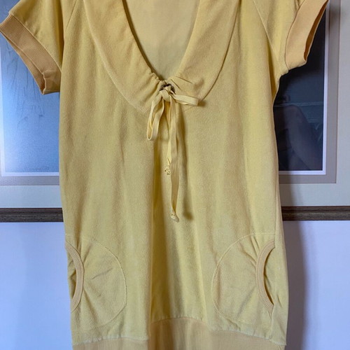 Zic Zac blouse dress like new, yellow terry fabric