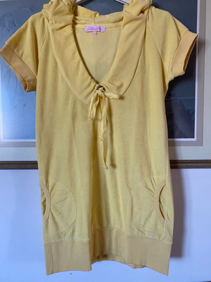 Zic Zac blouse dress like new, yellow terry fabric