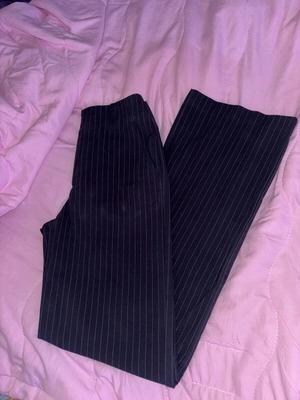 Stradivarius blue striped pants like new, straight wide leg