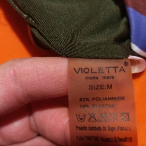 Violetta striped bikini like new, size M, multicolor
