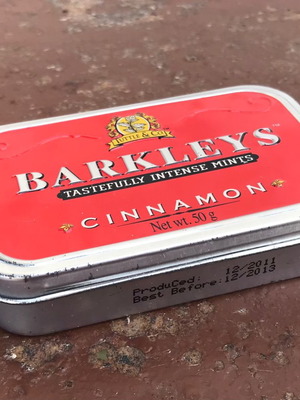Μεταλλικό κουτί Barkleys μεταχειρισμένο, κόκκινο, 2011, κανέλα